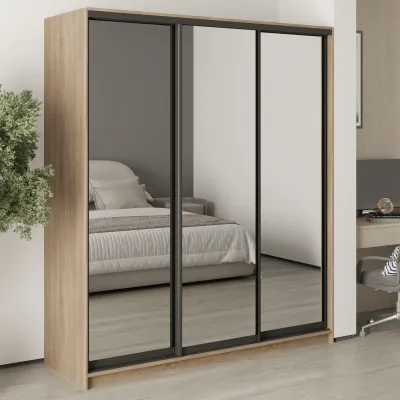 Шкаф-купе трехдверный Mebel Star Стандарт BG 180х60х210 см Дуб сонома (MBS-8466)