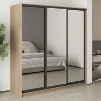 Шкаф-купе трехдверный Mebel Star Стандарт BG 200х60х210 см Дуб сонома (MBS-8468)