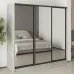 Шафа-купе тридверна Mebel Star Стандарт BG 220х45х210 см Бетон (MBS-8488)