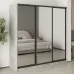 Шафа-купе тридверна Mebel Star Стандарт BG 210х60х210 см Бетон (MBS-8493)