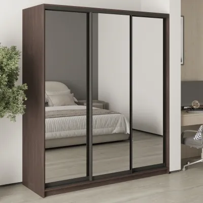 Шафа-купе тридверна Mebel Star Стандарт BG 180х45х210 см Дуб ристрето (MBS-8508)