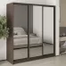 Шафа-купе тридверна Mebel Star Стандарт BG 190х60х210 см Дуб ристрето (MBS-8515)