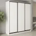 Шафа-купе тридверна Mebel Star Стандарт BG 210х45х240 см Аляска білий (MBS-8547)