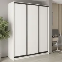 Шкаф-купе трехдверный Mebel Star Стандарт BG 190х60х240 см Аляска белый (MBS-8551) Шкаф-купе трехдверный Mebel Star Стандарт BG 190х60х240 см Аляска белый (MBS-8551)