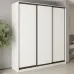 Шафа-купе тридверна Mebel Star Стандарт BG 220х60х240 см Аляска білий (MBS-8554)
