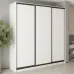 Шафа-купе тридверна Mebel Star Стандарт BG 230х60х240 см Аляска білий (MBS-8555)