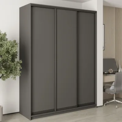Шкаф-купе трехдверный Mebel Star Стандарт BG 180х60х240 см Антрацит (MBS-8562)