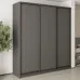 Шафа-купе тридверна Mebel Star Стандарт BG 220х60х240 см Антрацит (MBS-8566)
