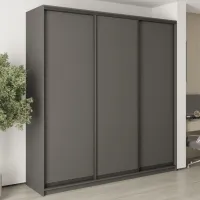Шкаф-купе трехдверный Mebel Star Стандарт BG 230х60х240 см Антрацит (MBS-8567)