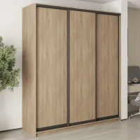 Шафа-купе тридверна Mebel Star Стандарт BG 210х45х240 см Дуб сонома (MBS-8571)