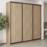 Шкаф-купе трехдверный Mebel Star Стандарт BG 230х60х240 см Дуб сонома (MBS-8579)