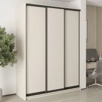 Шафа-купе тридверна Mebel Star Стандарт BG 180х45х240 см Кашемір (MBS-8580)