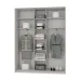Шафа-купе тридверна Mebel Star Стандарт BG 190х45х240 см Кашемір (MBS-8581)