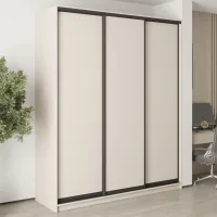 Шафа-купе тридверна Mebel Star Стандарт BG 200х60х240 см Кашемір (MBS-8588)