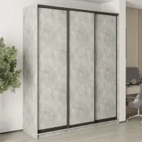 Шафа-купе тридверна Mebel Star Стандарт BG 200х45х240 см Бетон (MBS-8594)