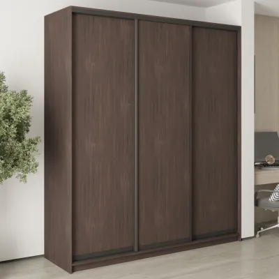 Шафа-купе тридверна Mebel Star Стандарт BG 210х45х240 см Дуб ристрето (MBS-8619)