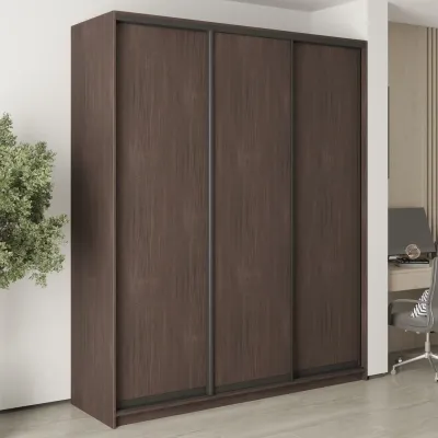 Шафа-купе тридверна Mebel Star Стандарт BG 200х60х240 см Дуб ристрето (MBS-8624)