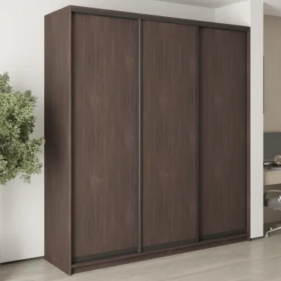 Шафа-купе тридверна Mebel Star Стандарт BG 220х60х240 см Дуб ристрето (MBS-8626)