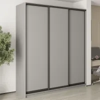 Шафа-купе тридверна Mebel Star Стандарт BG 210х60х240 см Серая мышка (MBS-8637) Шафа-купе тридверна Mebel Star Стандарт BG 210х60х240 см Серая мышка (MBS-8637)