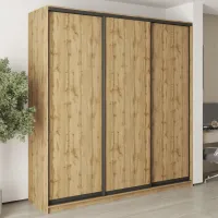 Шафа-купе тридверна Mebel Star Стандарт BG 230х60х240 см Дуб тахо (MBS-8651)