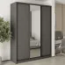 Шафа-купе тридверна Mebel Star Стандарт BG 180х60х240 см Антрацит (MBS-8670)