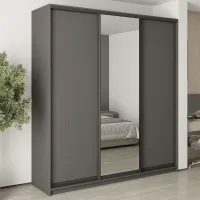 Шафа-купе тридверна Mebel Star Стандарт BG 220х60х240 см Антрацит (MBS-8674) Шафа-купе тридверна Mebel Star Стандарт BG 220х60х240 см Антрацит (MBS-8674)