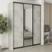 Шафа-купе тридверна Mebel Star Стандарт BG 180х45х240 см Бетон (MBS-8700)