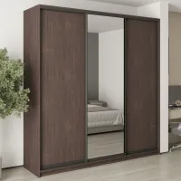 Шафа-купе тридверна Mebel Star Стандарт BG 230х45х240 см Дуб ристрето (MBS-8729) Шафа-купе тридверна Mebel Star Стандарт BG 230х45х240 см Дуб ристрето (MBS-8729)