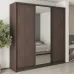 Шафа-купе тридверна Mebel Star Стандарт BG 230х45х240 см Дуб ристрето (MBS-8729)