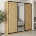 Шафа-купе тридверна Mebel Star Стандарт BG 230х45х240 см Дуб тахо (MBS-8753)