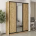 Шафа-купе тридверна Mebel Star Стандарт BG 180х60х240 см Дуб тахо (MBS-8754)