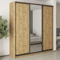 Шафа-купе тридверна Mebel Star Стандарт BG 220х60х240 см Дуб тахо (MBS-8758)