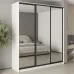 Шафа-купе тридверна Mebel Star Стандарт BG 210х60х240 см Аляска білий (MBS-8769)