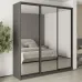 Шафа-купе тридверна Mebel Star Стандарт BG 220х45х240 см Антрацит (MBS-8776)