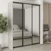 Шафа-купе тридверна Mebel Star Стандарт BG 180х45х240 см Бетон (MBS-8808)