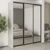 Шафа-купе тридверна Mebel Star Стандарт BG 200х45х240 см Бетон (MBS-8810)