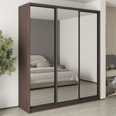 Шафа-купе тридверна Mebel Star Стандарт BG 210х45х240 см Дуб ристрето (MBS-8835)