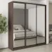 Шафа-купе тридверна Mebel Star Стандарт BG 220х60х240 см Дуб ристрето (MBS-8842)