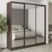 Шафа-купе тридверна Mebel Star Стандарт BG 230х60х240 см Дуб ристрето (MBS-8843)