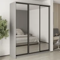 Шкаф-купе трехдверный Mebel Star Стандарт BG 200х45х240 см Серая мышка (MBS-8846)