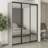 Шкаф-купе трехдверный Mebel Star Стандарт BG 180х60х240 см Серая мышка (MBS-8850)