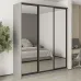Шафа-купе тридверна Mebel Star Стандарт BG 200х60х240 см Серая мышка (MBS-8852)