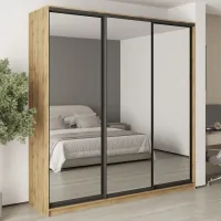 Шкаф-купе трехдверный Mebel Star Стандарт BG 230х45х240 см Дуб тахо (MBS-8861)