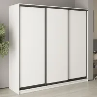 Шкаф-купе трехдверный Mebel Star Комбо BG 220х45х210 см Аляска белый (MBS-8872)