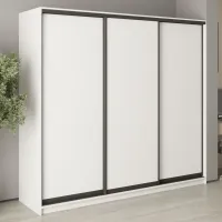 Шкаф-купе трехдверный Mebel Star Комбо BG 230х45х210 см Аляска белый (MBS-8873)