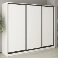 Шкаф-купе трехдверный Mebel Star Комбо BG 250х45х210 см Аляска белый (MBS-8875)