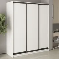 Шкаф-купе трехдверный Mebel Star Комбо BG 180х60х210 см Аляска белый (MBS-8878)