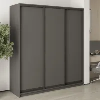 Шкаф-купе трехдверный Mebel Star Комбо BG 190х45х210 см Антрацит (MBS-8889)