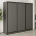 Шкаф-купе трехдверный Mebel Star Комбо BG 220х45х210 см Антрацит (MBS-8892)