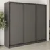 Шкаф-купе трехдверный Mebel Star Комбо BG 230х45х210 см Антрацит (MBS-8893)